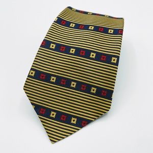 Countess Mara Gold Striped Silk Men’s Tie